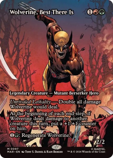 画像1: (FOIL)(フルアート)(0097)その道の極み、ウルヴァリン/Wolverine, Best There Is《英語》【MAR】 (1)