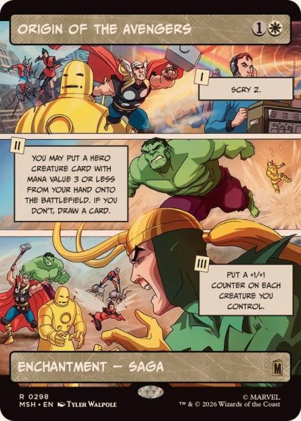 画像1: (フルアート)アベンジャーズの始まり/Origin of the Avengers《英語》【MSH】 (1)