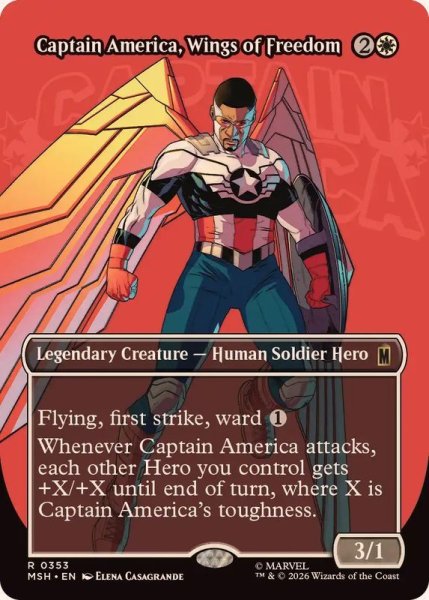 画像1: (フルアート)自由の翼、キャプテン・アメリカ/Captain America, Wings of Freedom《英語》【MSH】 (1)