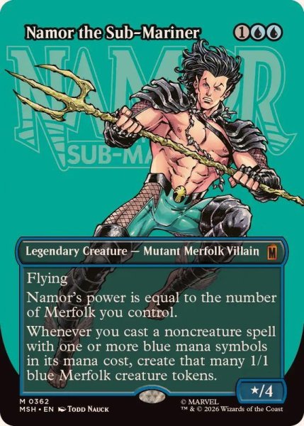 画像1: (フルアート)サブマリナー、ネイモア/Namor the Sub-Mariner《英語》【MSH】 (1)