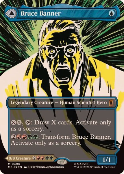 画像1: (FOIL)(フルアート)(0390)ブルース・バナー/Bruce Banner《英語》【MSH】 (1)