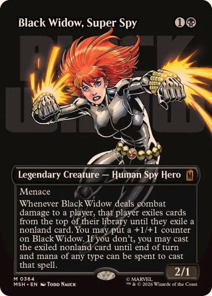 画像1: (フルアート)(0364)スーパースパイ、ブラック・ウィドウ/Black Widow, Super Spy《英語》【MSH】 (1)