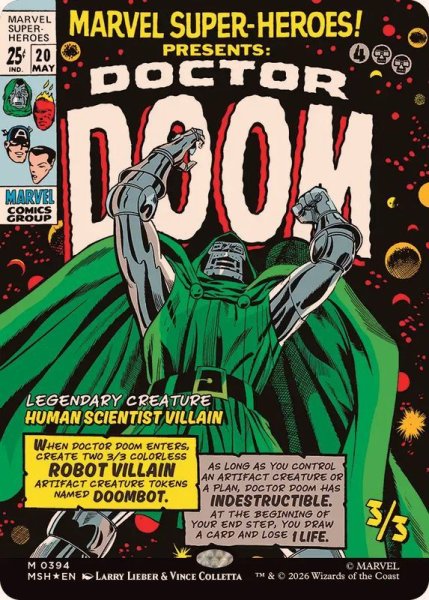 画像1: (FOIL)(フルアート)(0394)ドクター・ドゥーム/Doctor Doom《英語》【MSH】 (1)