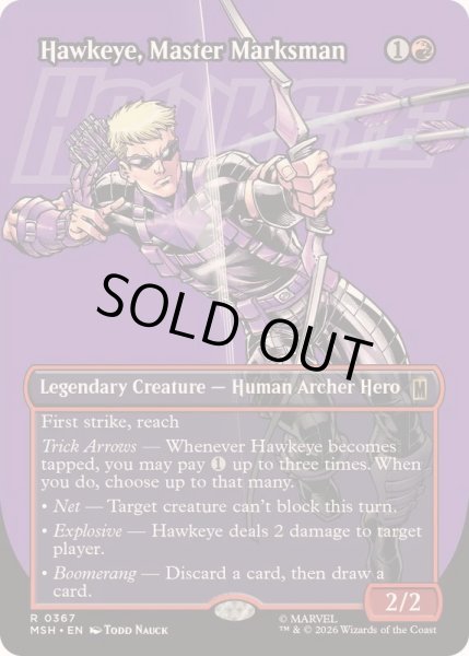 画像1: (フルアート)百発百中の射手、ホークアイ/Hawkeye, Master Marksman《英語》【MSH】 (1)
