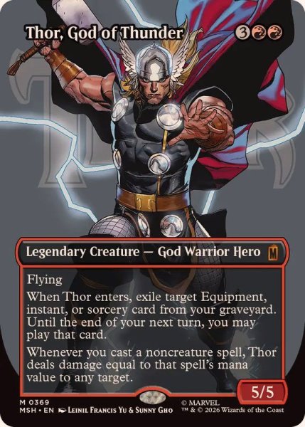 画像1: (フルアート)(0369)雷神、ソー/Thor, God of Thunder《英語》【MSH】 (1)