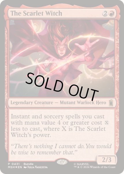 画像1: (FOIL)(0431)スカーレット・ウィッチ/The Scarlet Witch《英語》【MSH】 (1)