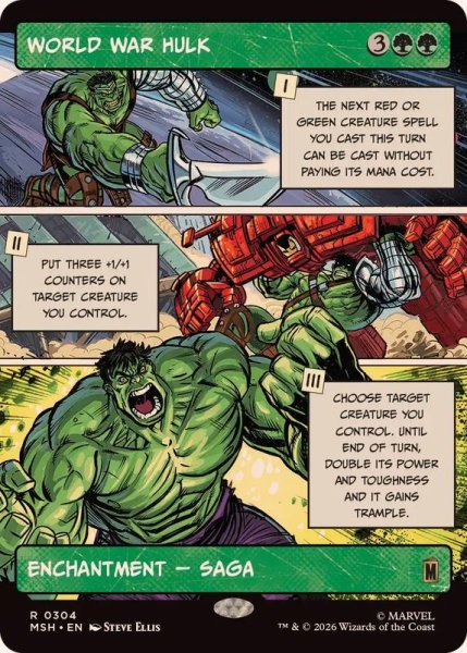 画像1: (FOIL)(フルアート)ワールド・ウォー・ハルク/World War Hulk《英語》【MSH】 (1)