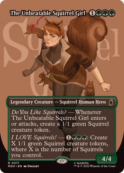 画像1: (FOIL)(フルアート)絶対無敵スクイレル・ガール/The Unbeatable Squirrel Girl《英語》【MSH】 (1)