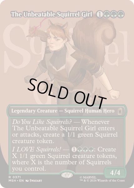 画像1: (フルアート)絶対無敵スクイレル・ガール/The Unbeatable Squirrel Girl《英語》【MSH】 (1)