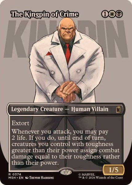画像1: (FOIL)(フルアート)(0374)犯罪王キングピン/The Kingpin of Crime《英語》【MSH】 (1)