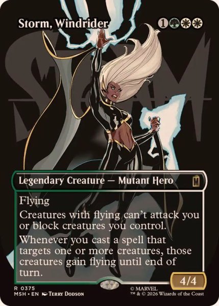画像1: (FOIL)(フルアート)ウィンドライダー、ストーム/Storm, Windrider《英語》【MSH】 (1)