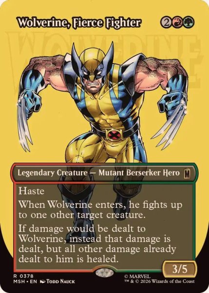 画像1: (フルアート)獰猛な戦士、ウルヴァリン/Wolverine, Fierce Fighter《英語》【MSH】 (1)