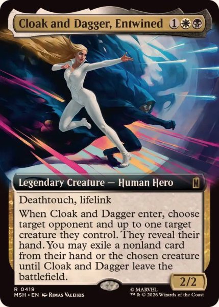 画像1: (フルアート)絡み合う絆、クロークとダガー/Cloak and Dagger, Entwined《英語》【MSH】 (1)