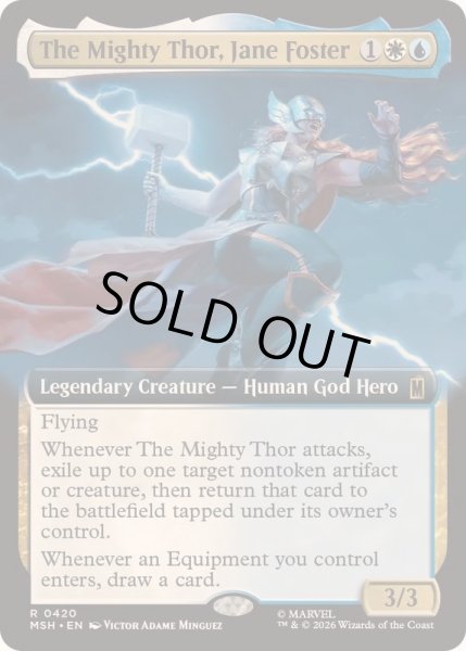 画像1: (FOIL)(フルアート)マイティ・ソー、ジェーン・フォスター/The Mighty Thor, Jane Foster《英語》【MSH】 (1)