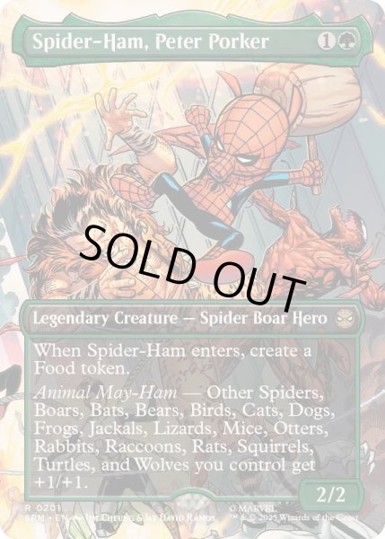 画像1: [EX+](フルアート)スパイダーハム、ピーター・ポーカー/Spider-Ham, Peter Porker《英語》【SPM】 (1)