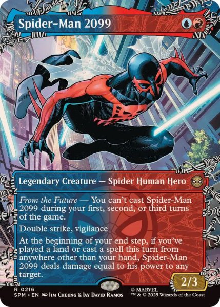画像1: [EX+](FOIL)(フルアート)(0216)スパイダーマン2099/Spider-Man 2099《英語》【SPM】 (1)