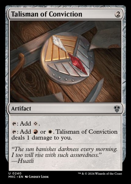 画像1: 確信のタリスマン/Talisman of Conviction《英語》【MKC】 (1)