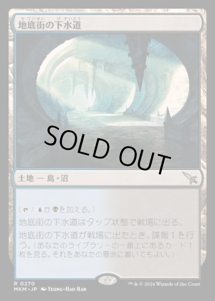 画像1: [EX](FOIL)地底街の下水道/Undercity Sewers《日本語》【MKM】 (1)