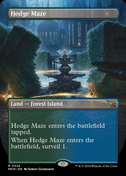 画像1: [EX](フルアート)迷路庭園/Hedge Maze《英語》【MKM】 (1)