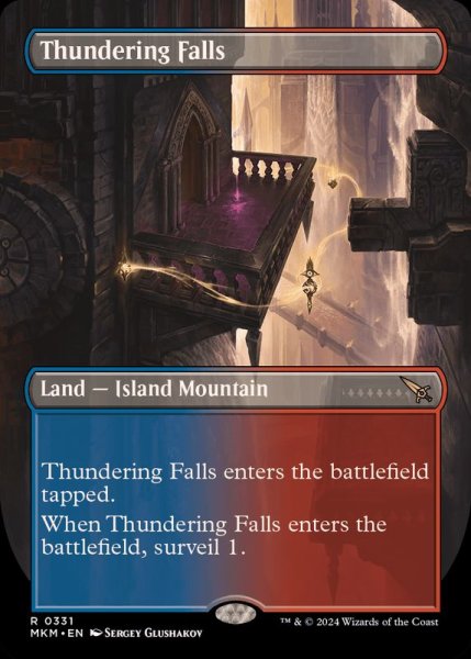画像1: (フルアート)轟音の滝/Thundering Falls《英語》【MKM】 (1)