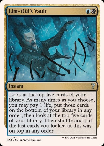 画像1: [EX+]リム＝ドゥールの櫃/Lim-Dul's Vault《英語》【Reprint Cards(Mystery Booster2)】 (1)