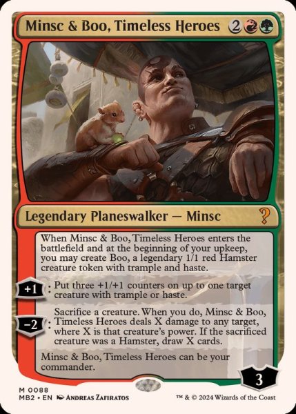 画像1: [EX+]時を超えた英雄、ミンスクとブー/Minsc & Boo, Timeless Heroes《英語》【Reprint Cards(Mystery Booster2)】 (1)