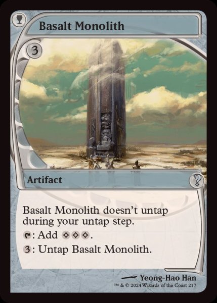 画像1: [EX+]玄武岩のモノリス/Basalt Monolith《英語》【Reprint Cards(Mystery Booster2)】 (1)