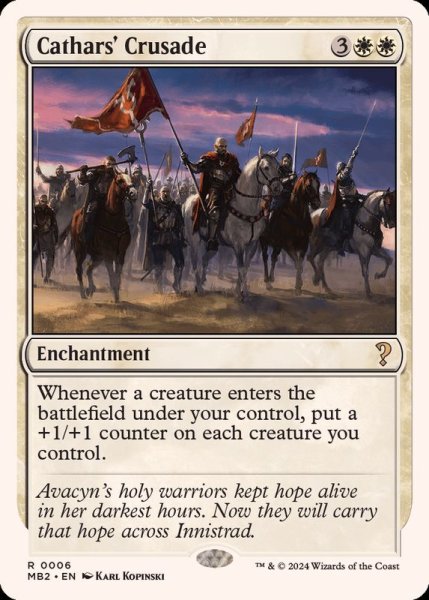 画像1: 聖戦士の進軍/Cathars' Crusade《英語》【Reprint Cards(Mystery Booster2)】 (1)