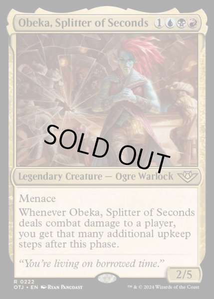 画像1: [EX+](FOIL)秒刻みのオベカ/Obeka, Splitter of Seconds《英語》【OTJ】 (1)