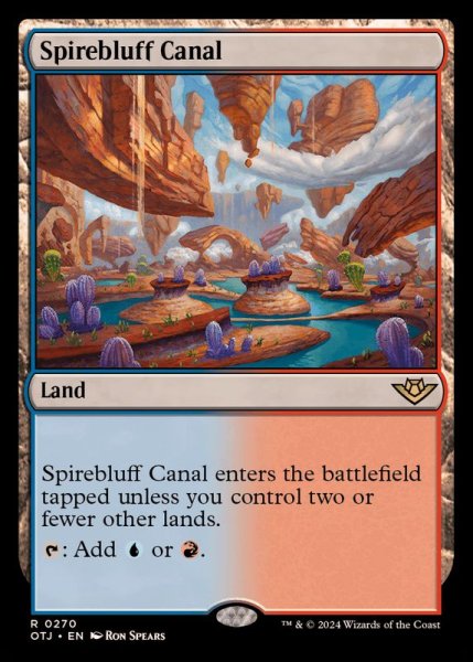 画像1: (FOIL)尖塔断の運河/Spirebluff Canal《英語》【OTJ】 (1)