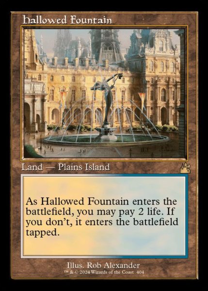 画像1: [EX+](FOIL)(旧枠仕様)神聖なる泉/Hallowed Fountain《英語》【RVR】 (1)