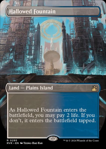 画像1: [EX+](フルアート)神聖なる泉/Hallowed Fountain《英語》【RVR】 (1)
