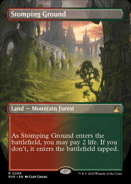 画像1: [PLD](フルアート)踏み鳴らされる地/Stomping Ground《英語》【RVR】 (1)