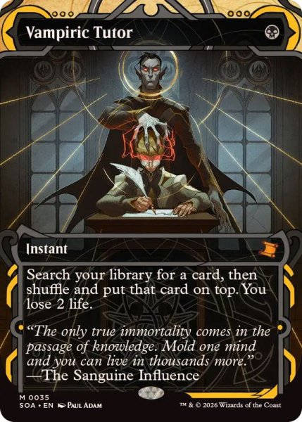 画像1: (アーカイブ)吸血の教示者/Vampiric Tutor《英語》【SOA】 (1)