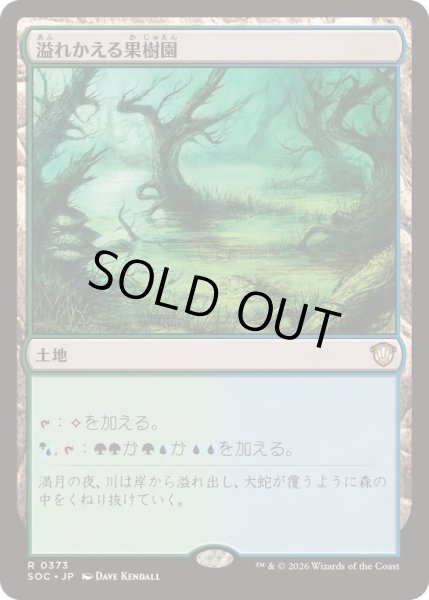 画像1: [EX+]溢れかえる果樹園/Flooded Grove《日本語》【SOC】 (1)