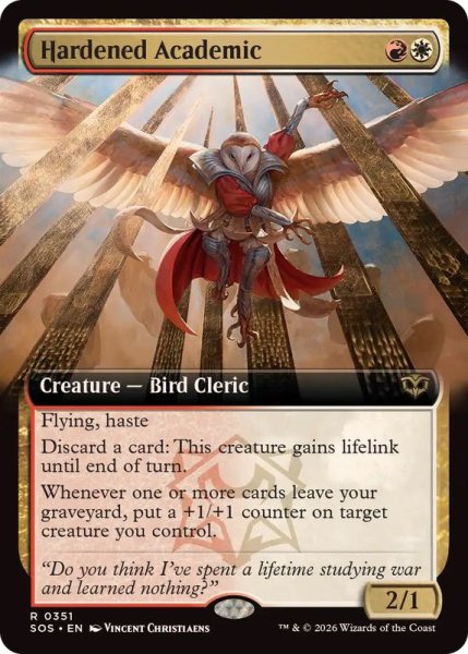 画像1: (FOIL)(フルアート)頑なな学徒/Hardened Academic《英語》【SOS】 (1)