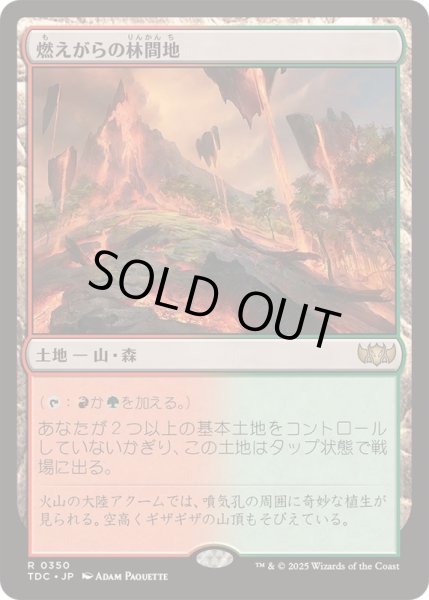 画像1: [EX+]燃えがらの林間地/Cinder Glade《日本語》【TDC】 (1)