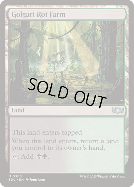 画像1: ゴルガリの腐敗農場/Golgari Rot Farm《英語》【TDC】 (1)