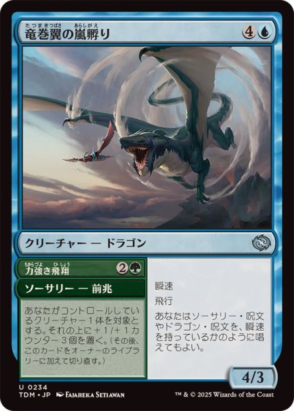 画像1: (FOIL)竜巻翼の嵐孵り/Whirlwing Stormbrood《日本語》【TDM】 (1)