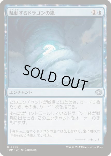画像1: [EX+](FOIL)乱動するドラゴンの嵐/Roiling Dragonstorm《日本語》【TDM】 (1)
