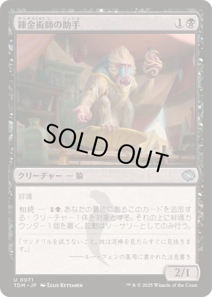 画像1: [EX+](FOIL)錬金術師の助手/Alchemist's Assistant《日本語》【TDM】 (1)