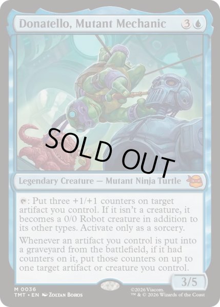 画像1: (FOIL)ミュータントの機械工、ドナテロ/Donatello, Mutant Mechanic《英語》【TMT】 (1)