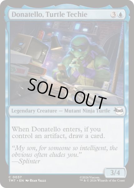 画像1: (FOIL)カメのメカマニア、ドナテロ/Donatello, Turtle Techie《英語》【TMT】 (1)