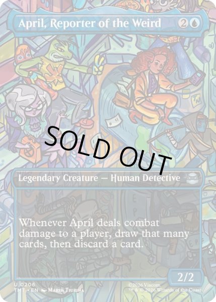 画像1: (フルアート)怪奇事件担当記者、エイプリル/April, Reporter of the Weird《英語》【TMT】 (1)