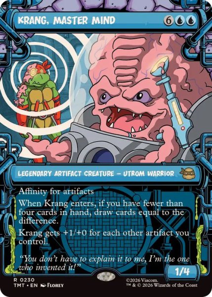 画像1: [EX+](ショーケース枠)大いなる脳ミソ、クランゲ/Krang, Master Mind《英語》【TMT】 (1)