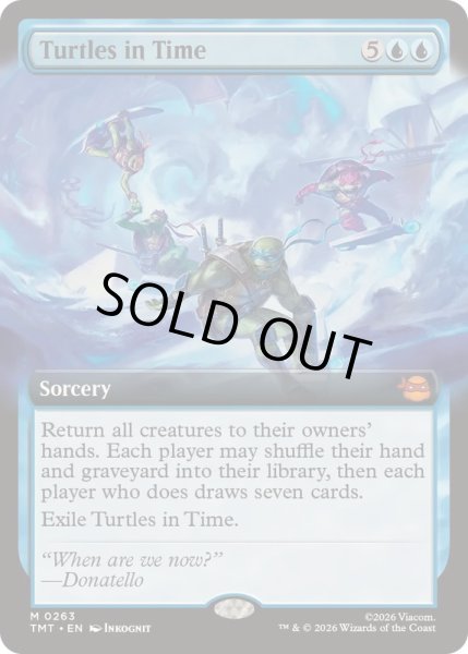 画像1: (FOIL)(フルアート)時を駆けるタートルズ/Turtles in Time《英語》【TMT】 (1)