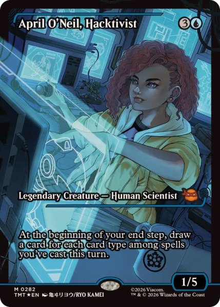 画像1: (FOIL)(ショーケース枠)(0282)ハクティビスト、エイプリル・オニール/April O'Neil, Hacktivist《英語》【TMT】 (1)