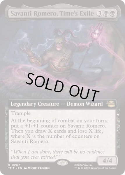 画像1: (フルアート)時の牢獄を破りし者、サヴァンティ・ロメロ/Savanti Romero, Time's Exile《英語》【TMT】 (1)