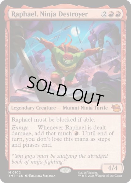 画像1: 破壊のニンジャ、ラファエロ/Raphael, Ninja Destroyer《英語》【TMT】 (1)
