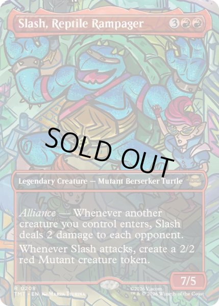 画像1: (フルアート)破天荒爬虫類、スラッシュ/Slash, Reptile Rampager《英語》【TMT】 (1)